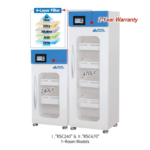 PP/PVC Filtered Reagent Storage Cabinet, 240Lit.